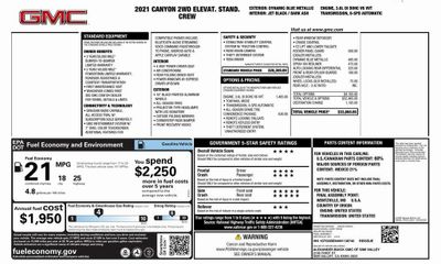 2021 GMC Canyon Elevation Standard