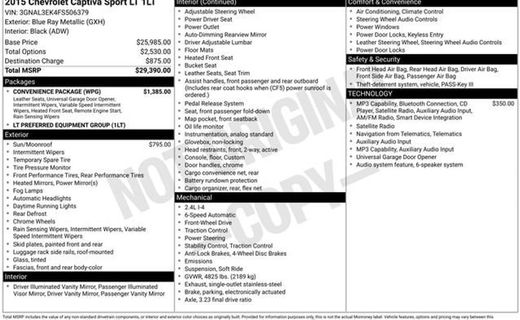 2015 Chevrolet Captiva Sport 1LT