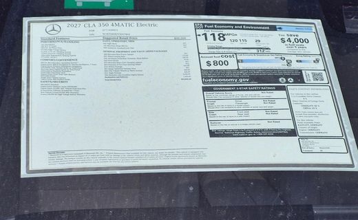 2027 Mercedes-Benz CLA-Class CLA350 4MATIC