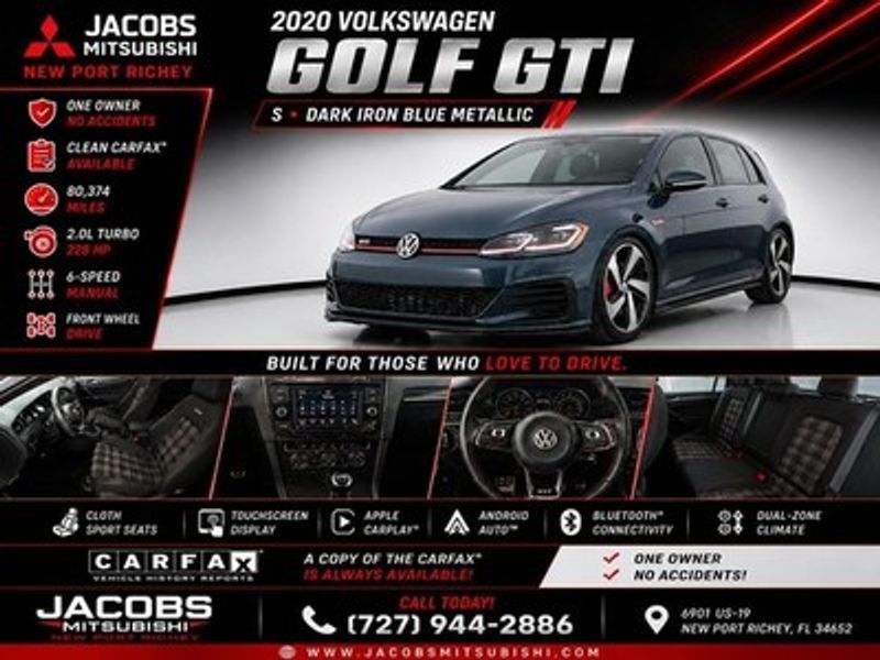 2020 Volkswagen Golf GTI — a typically priced live listing