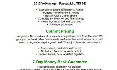 2015 Volkswagen Passat 20L TDI SE